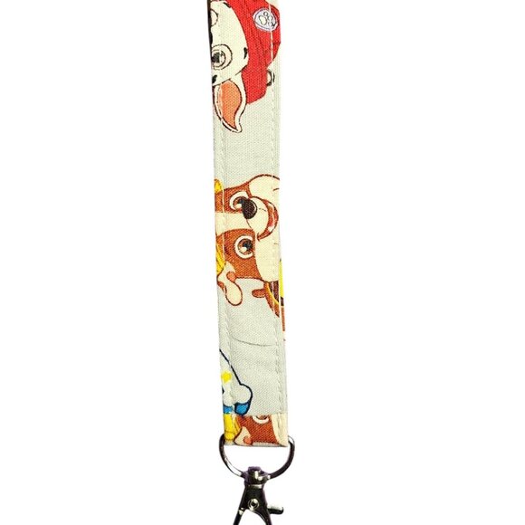 Keychain Wristlet | Key Fob Wristlet | Fabric Keychain | Floral Keychain | - Picture 9 of 10